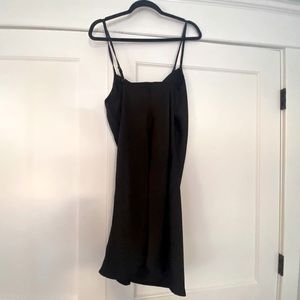 Black slip dress
